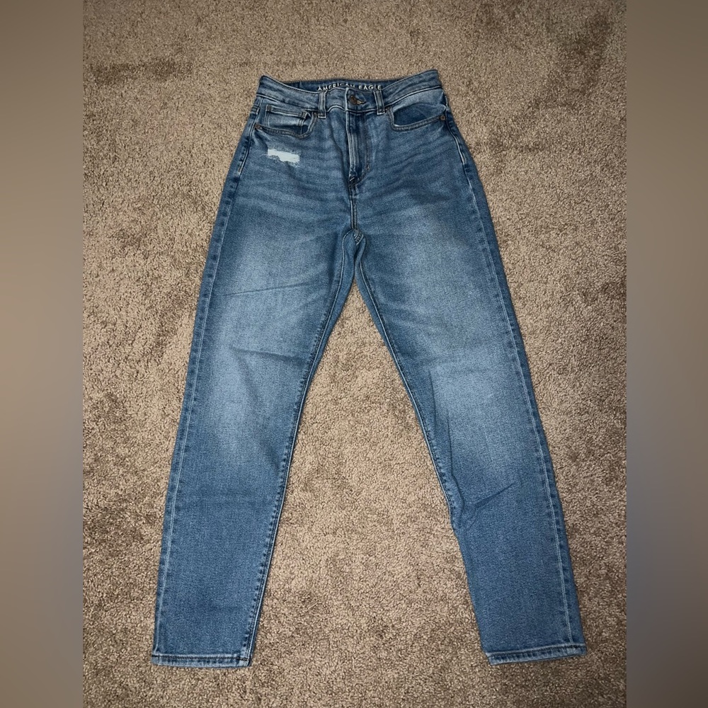 AE high waisted mom jeans